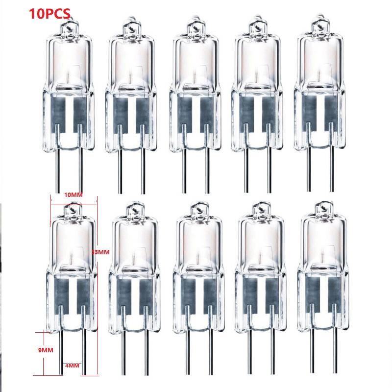

Галогенные капсульные лампы G4 Замена лампы 12 В 10 Вт Теплый свет 2 штырька для освещения