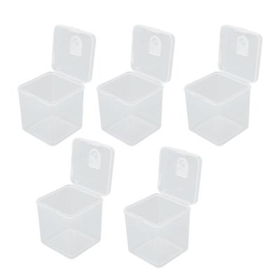 5 uds. Estuche para Esponja de Maquillaje Multiusos Transparente a Prueba de Polvo Portátil Estuche de Almacenamiento para Polvera para Hogar Viajes
