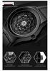 Sanda Men's Quartz Watch with Geometric Dial and Leather or Mesh Strap