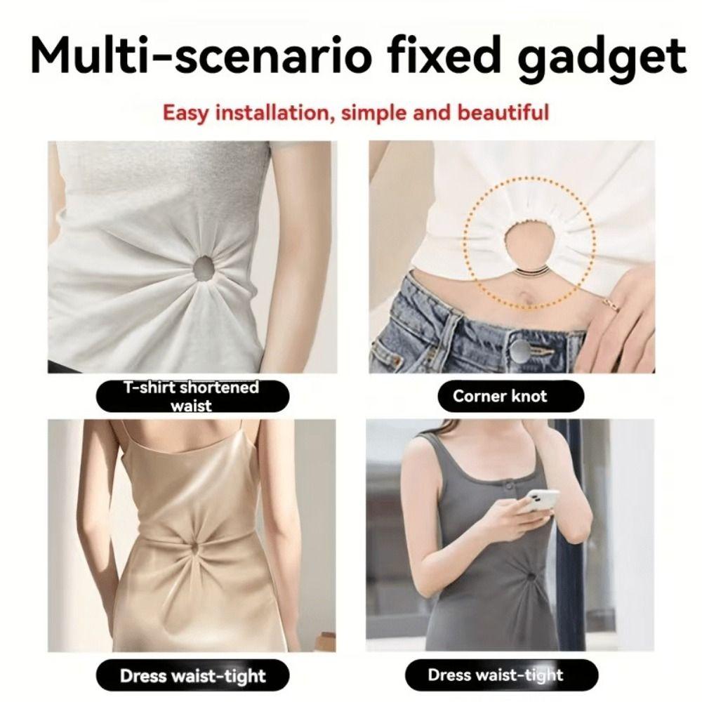 Adjustable Hem Clip Metal Ring No Sew Clip Creative Fabric Fastener For Dresses