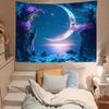 Enchanted Moonlit Tapestry With Floral Archway For A Dreamy Bedroom Decor