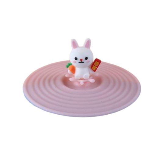Attractive Food-grade Dustproof Colorful Cartoon Cute Silicone Cup Cover Home Supplies Drink Cup Lid