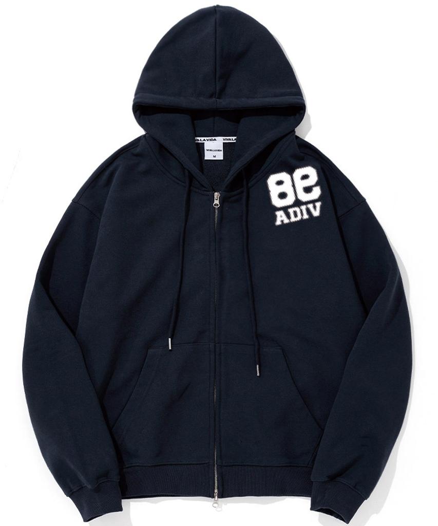 Viva La Vida [Fleece Line Option] Haze Heavy Terry Zip-Up Hoodie (Type B)