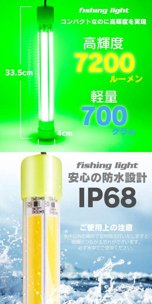 Funks Angelicht Hellgrün 60W LED Angelicht Unterwasser-Angelicht 12V