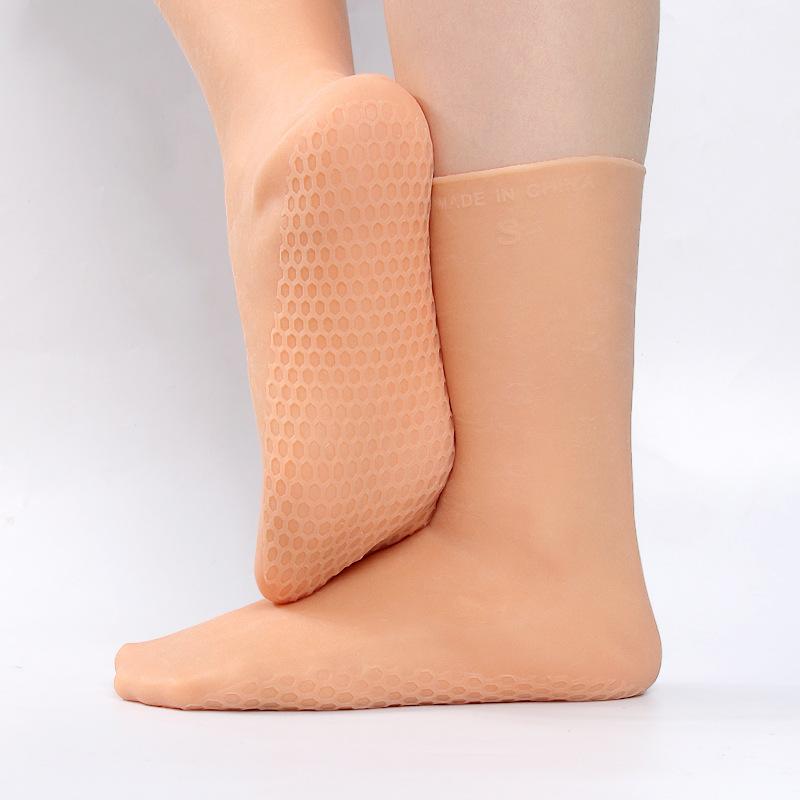 Sebs Long Tube Moisturizing Socks Foot Honeycomb Slow Pressure Beach Men s and Women s High Elastic Skin-friendly Nourishi
