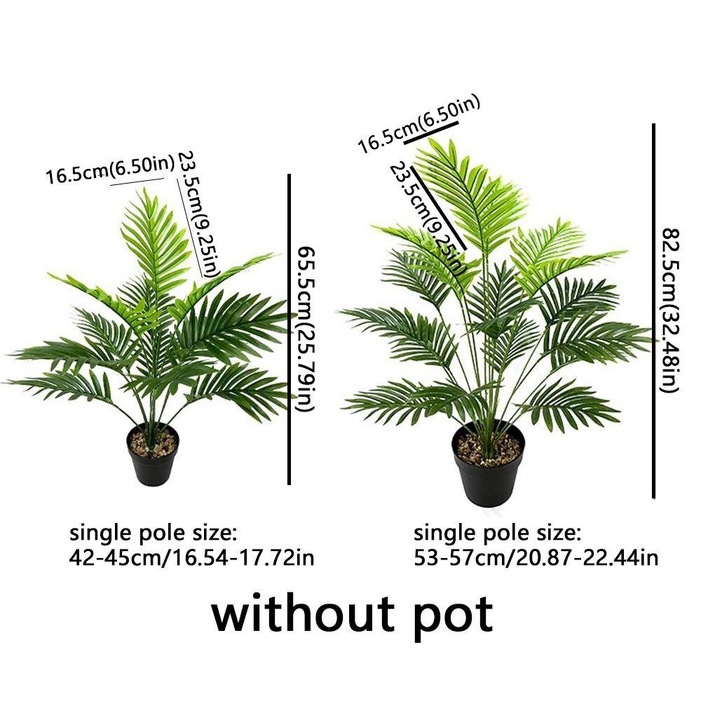 Large Artificial Palm Leaves Branches Tropical Plants Artificial Fern  Party Decor