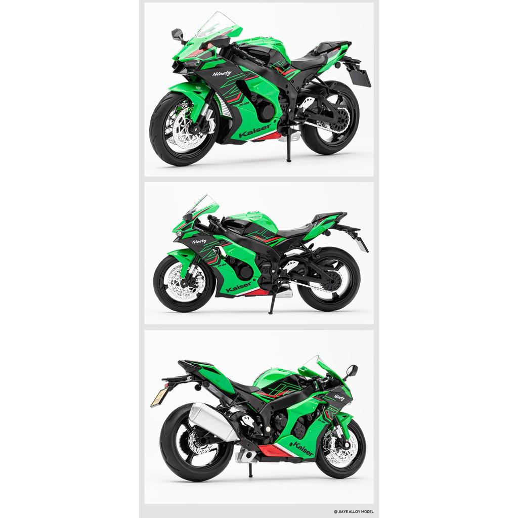 1/12 Kawasaki Ninja ZX10R Legierung Druckguss Motorrad Modell Spielzeug Fahrzeug Sammlung Sound und Licht Off Road Autocycle Spielzeug Auto