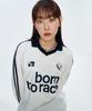 MOO Bone Track Long Sleeve Football Jersey - White