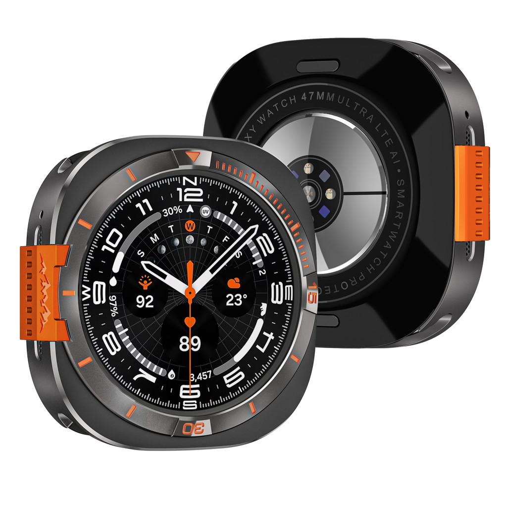 Metalllegierungsgehäuse für Samsung Galaxy Watch Ultra 2026 47mm Luxuriöser Bumper-Schutzrahmen für Galaxy Watch Ultra 47mm Abdeckung Zugriff