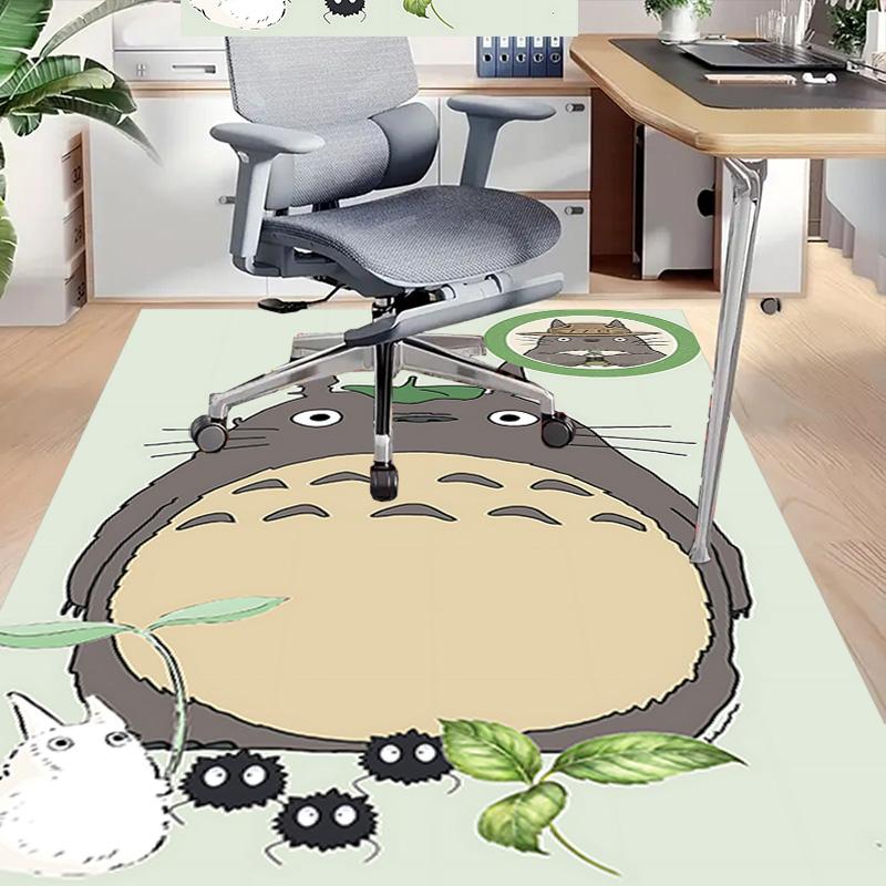 1 Stück Totoro Freunde Teppich für Spielzimmer Schlafzimmer Wohnzimmer Sofa Heimdeko, Kinder Spielbereich Teppich Rutschfeste Fußmatte Y72911