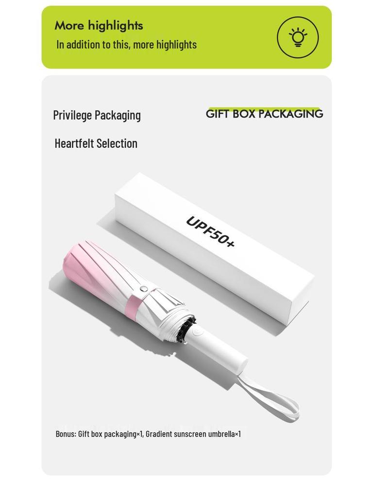 Premium Women's Automatic Folding Umbrella – Rain or Shine, Sunscreen, UV Protection, Parasol for Men