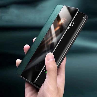 Kožené pouzdro na telefon pro Samsung S24 Ultra View Windows Flip Case pro Galaxy S23 S22 S21 S24 Ultra Note 20 10 Plus Full Protection Protector Matte Cover