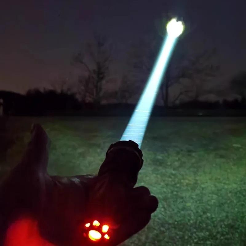 Ultra Bright LOOP SK-01S LEP Flashlight Long Range White Laser Zoom EDC Tactical Torch Strong Light with 18350 Battery