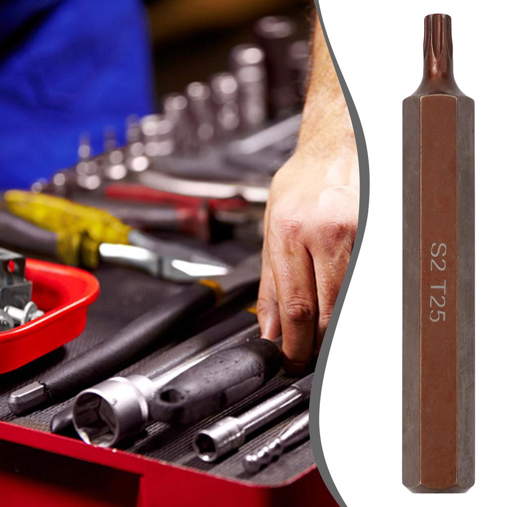75mm Torx Screwdriver Bits Electric Wrench Socket Bit Magnetic Hex Shank Screwdrive Hand Tool T20/T25/T30/T40/T50