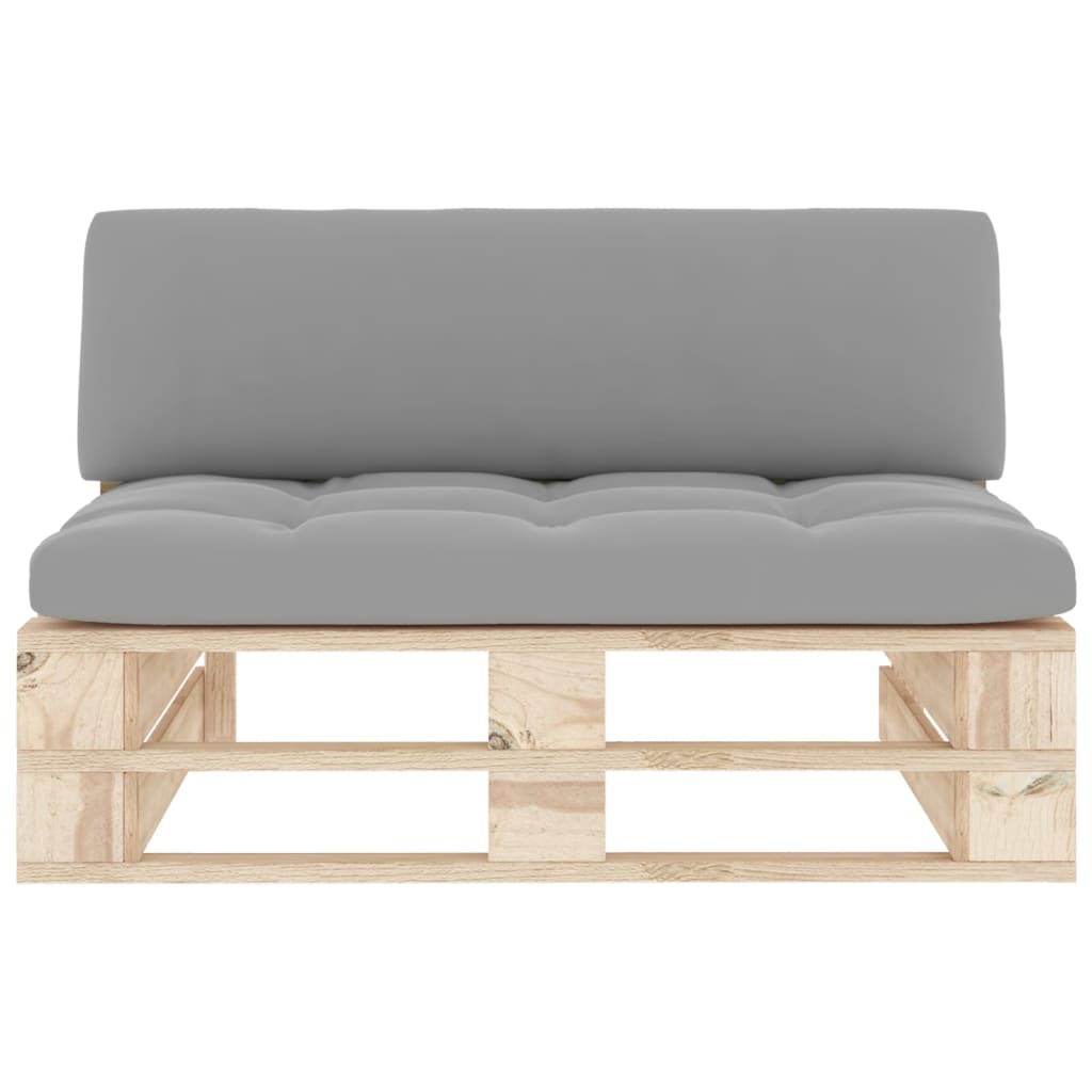 Vidaxl Ogrodowa Sofa Środkowa Z Palet, Impregnowane Drewno Sosnowe