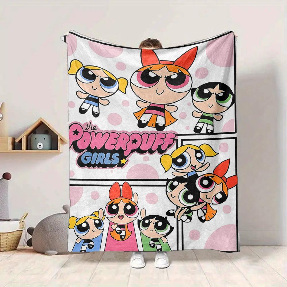 1pc Powerpuff Girls Blanket Soft All Season Throw with Vibrant Design, Perfect for Home, Travel, and Gifts, Ideal for Naps and Camping