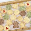 8Pcs Round Christmas Snowflake Cookie Cutter 10Pcs Gingerbread Man Cookie Cutter Perfect for Holiday and Christmas Baking 1