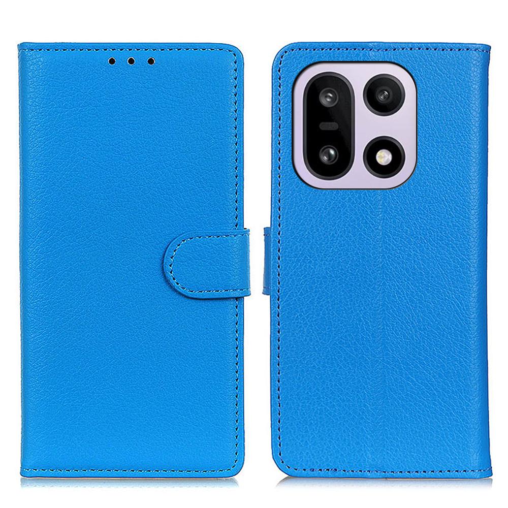 For OnePlus 15 5G Wallet Case PU Leather Phone Cover Litchi Texture