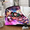 Demon Slayer Anime Decke Sofabezug Ultra-Weicher Teppich Warmes Bettlaken Tagesdecke Bettwäsche Zimmerdekoration