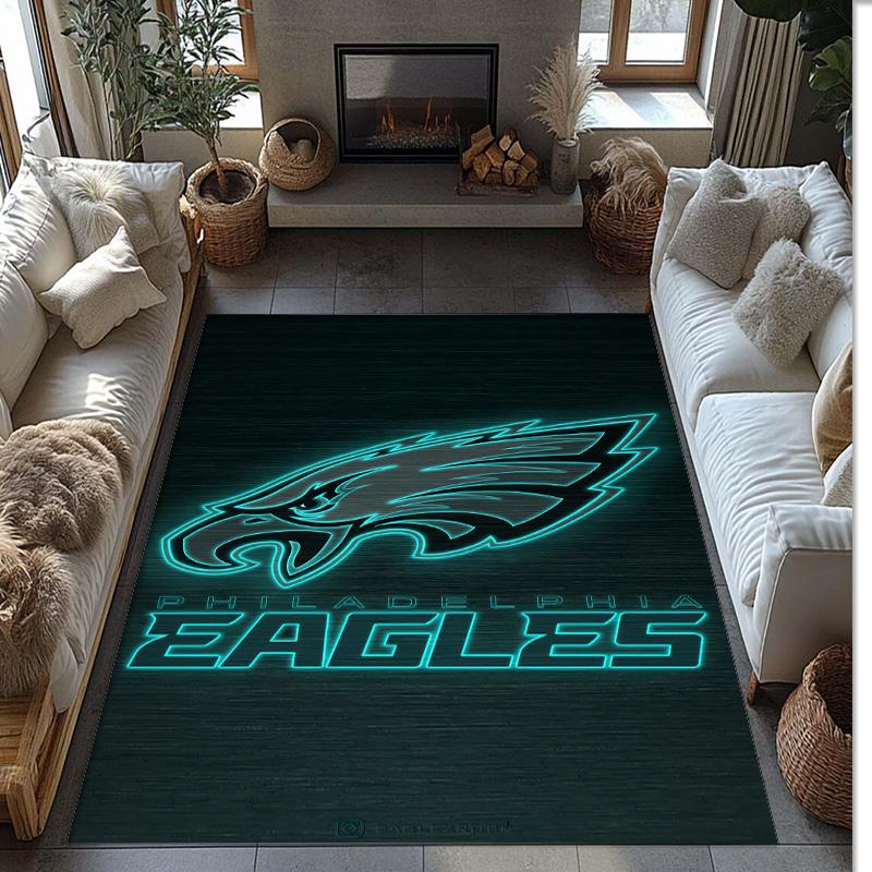 Philadelphia Eagles Crystal Velvet Carpet Soft