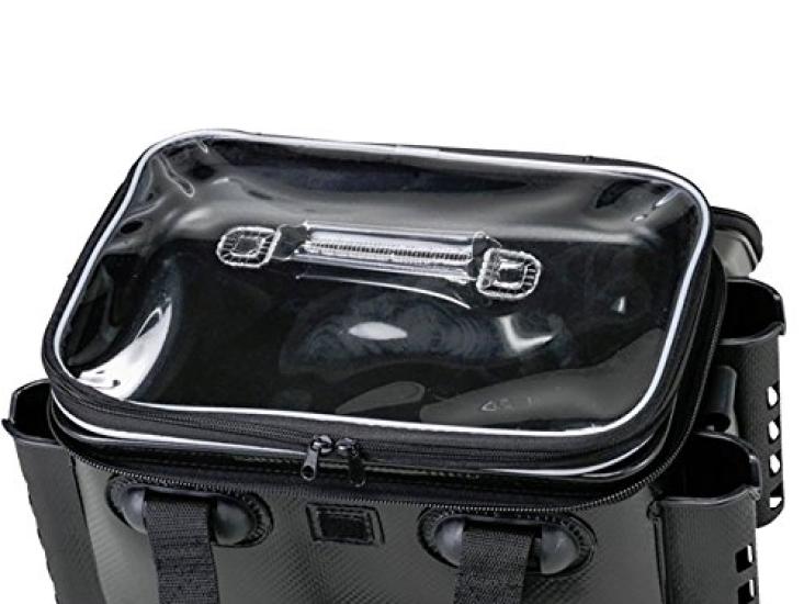 CROSS FACTOR EVA Tackle-Tasche mit Rutenhalter, Schwarz, AEK905-BK