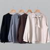 New ArriValS Open Run Women S Ribbon Neck V Neck looSe Fit gueSt blouSe