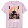 Kyoto Inspired Japanese Unisex T Shirt Tokyo Japan Temple Art Graphic Tee