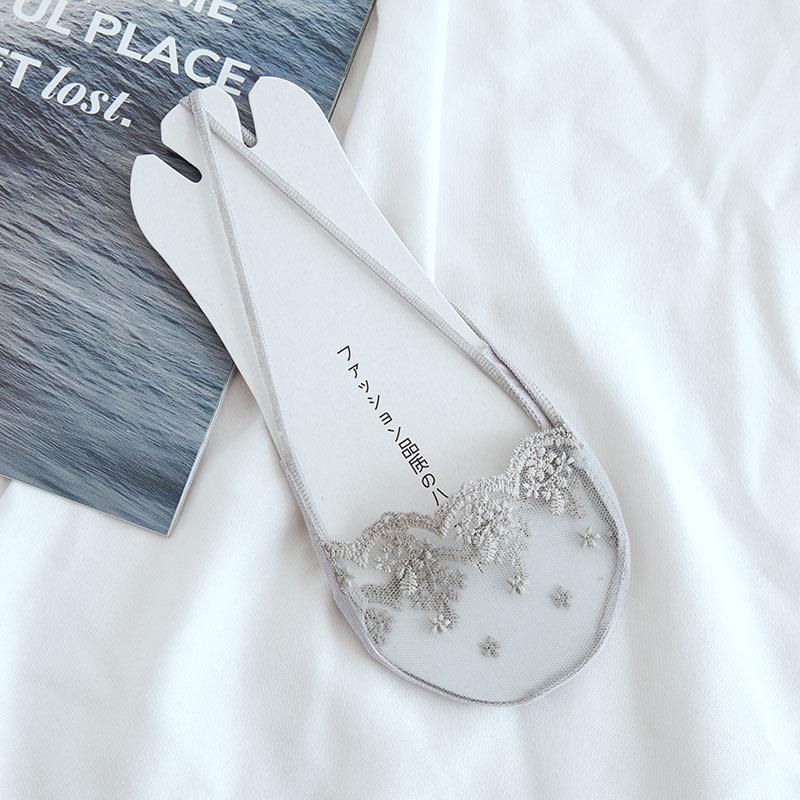 6 Pairs Women's Lace Camisole Boat Socks - Invisible Thin Summer Socks for High Heels | Free Shipping