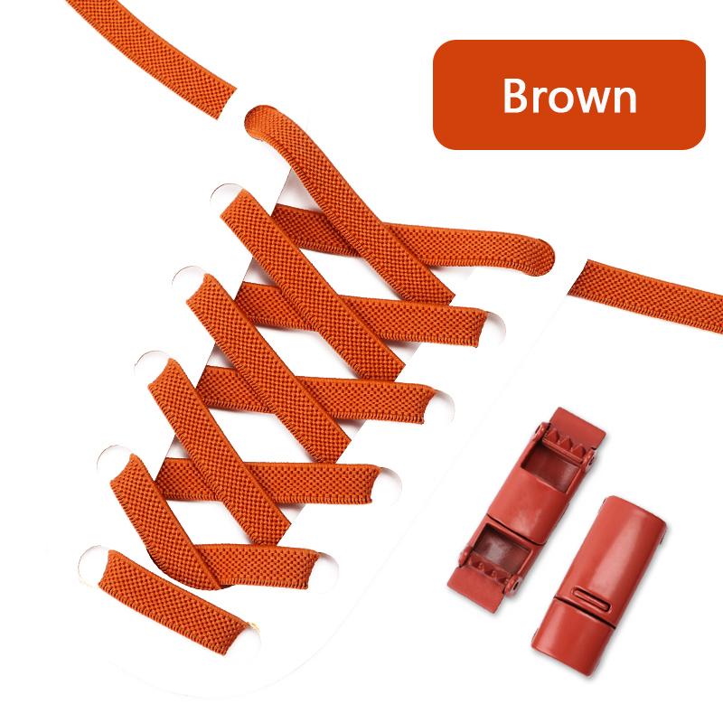 Colorful Magnetic Lock Shoelaces without ties Elastic Laces Sneakers No Tie Shoe laces Kids Adult Wide Shoelace Shoe Accessories