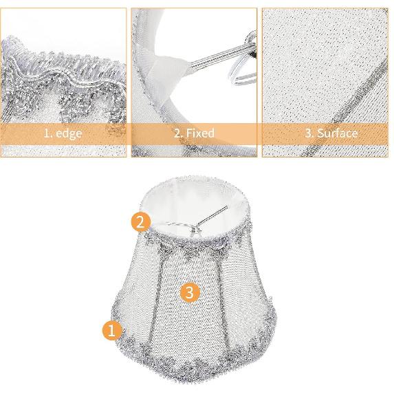 Lamp Shade, Barrel Fabric Lampshade for Table Lamp and Floor Light, Lower Mouth 8 inch Lamp Shade for Home Office