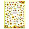 Samolepka na nehty Sunflower Shape 3D Effect Ultra Thin Blossom Floral Nail Art Water Obtisky pro ženy