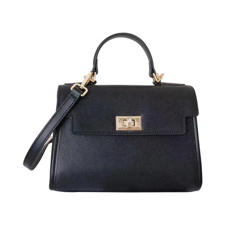 High-End Genuine Leather Women's Bag Autumn Winter 2025 New Trendy Cowhide Fashion Single Shoulder Crossbody Bag Stylish Handbag Kelly