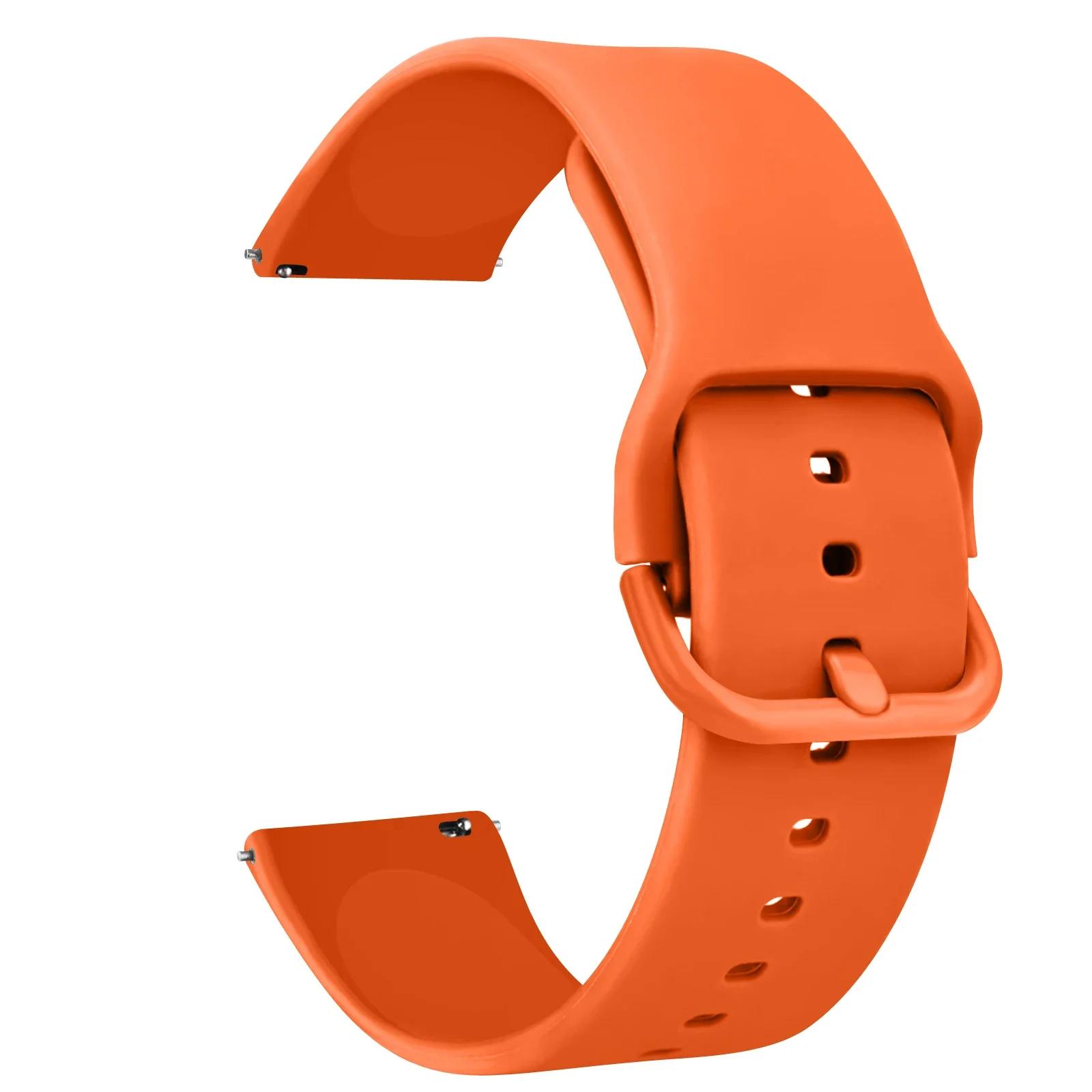 

20 22мм Силиконовый ремешок для Huawei Watch 3 4 Pro GT 4 46мм/GT 3/GT Runner/GT 2 Pro/GT 3 Pro Браслет для часов Honor Magic 2 22mm оранжевый