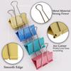 Mega-Sized 3-Inch Premium Colored Binder Clips - 8-Pack Featuring 4 Distinct Colors, 2 Extra Large Clips Each