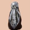 High Quality Silk Scarf Scarf Top Headwraps Women Four Seasons Hair Scarves Hijab Foulard Luxe Bandana Femme Headscarf 90*90Cm