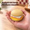 Funny Gifts for Coworkers 3D Printed Hamburger Clicker Stress Relief Toy Fidget Toy Realistic Food Toys Sensory Gadget Office Desktop Decoration