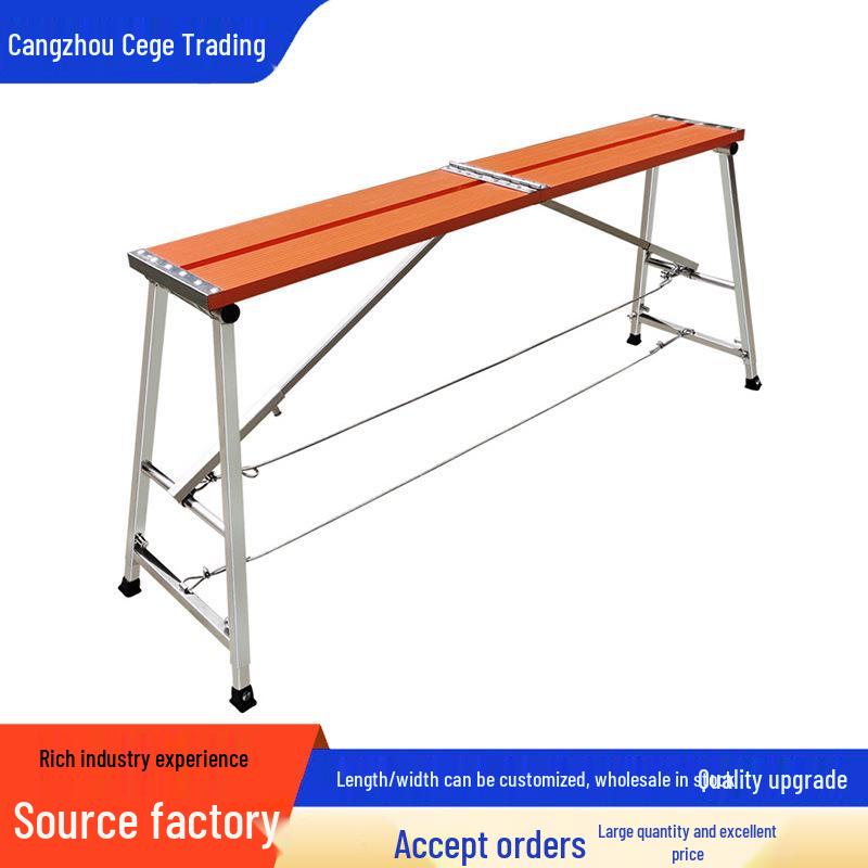 Thick Aluminum Alloy Folding Stool for Construction and Decoration 120*27 Aluminum Alloy
