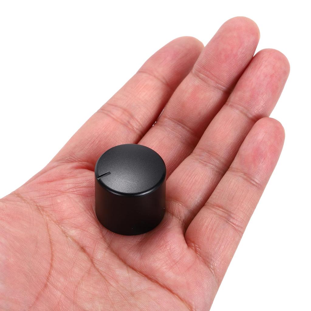 uxcell Aluminum Potentiometer Universal Volume Tone Control Knob for Guitar and Black 3-Piece Knob, 1/4" (6mm) Bass, 15/16"