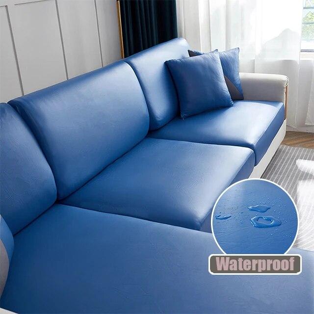 Huse pentru scaune de canapea din piele PU impermeabilă pentru sufragerie Huse elastice pentru mobilă Protecție 15 culori solide Huse pentru canapea