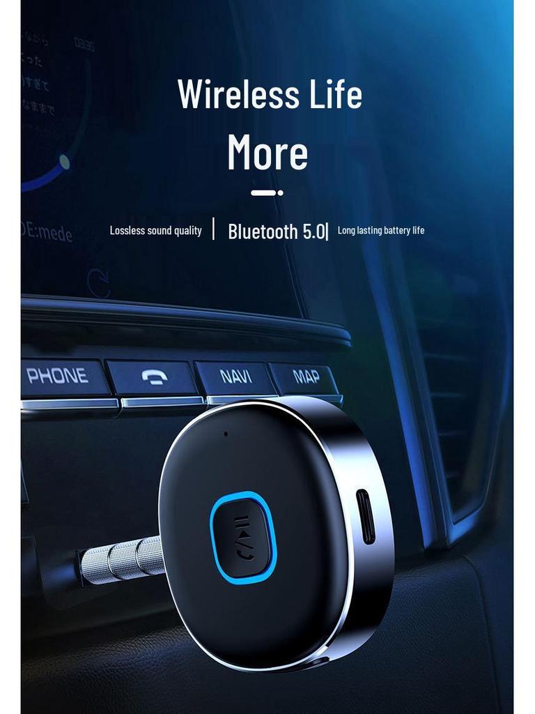J33 Car Bluetooth Audio Receiver: Lossless Sound Quality, Dual Connectivity, Plug & Play.