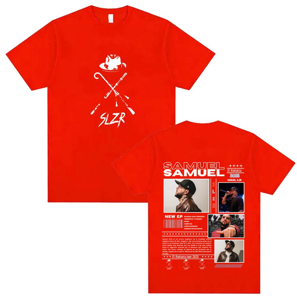 

Rapper Samuel Slzr Tour T Shirts Unisex Women Hip Hop Pop Music Tshirts Harajuku Gothic Style Casual Oversized T Shirt 4XL