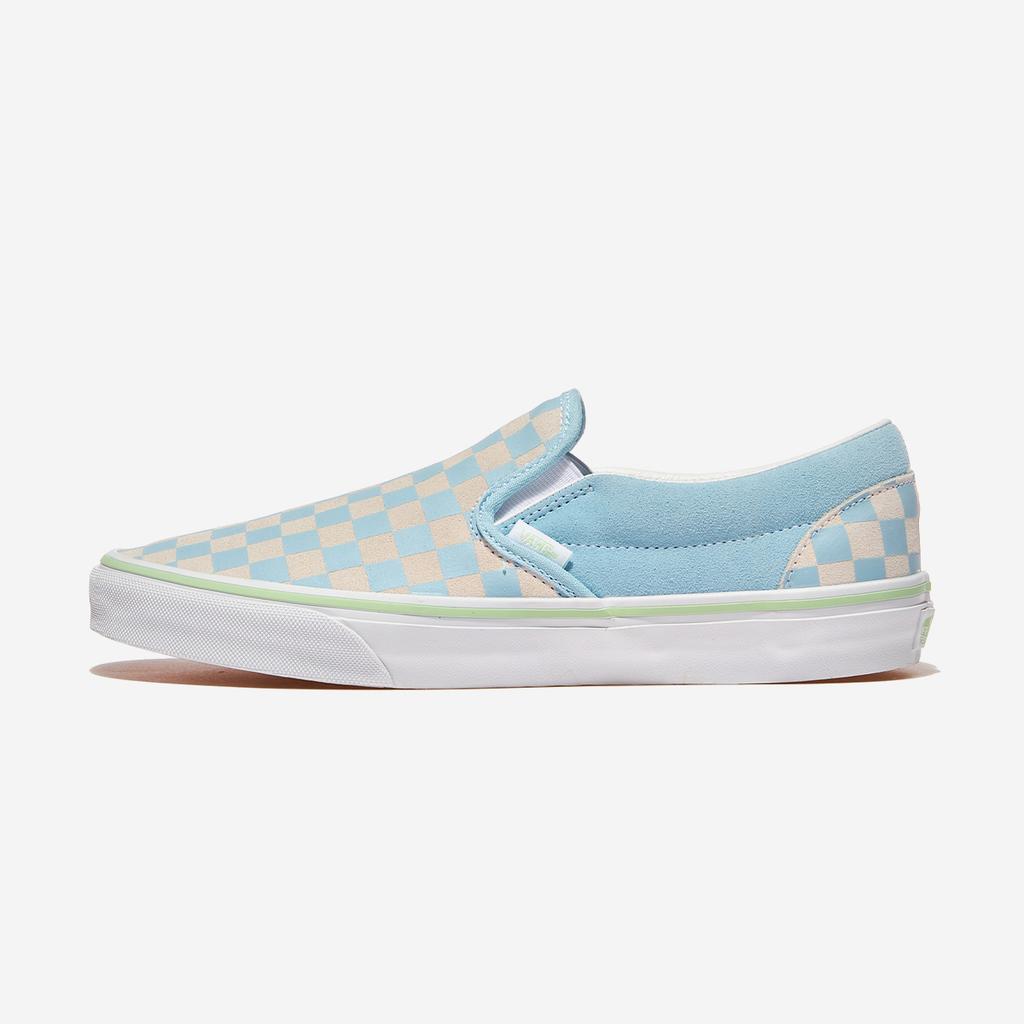 Vans Classic Slip-On - Checkerboard Crystal Blue, VN000D6YCAU, 1010113077, Popular Korean Shoes