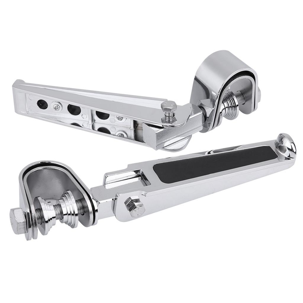 Motorcycle Foot Pegs with Engine Guard Clamps for Motorbike 1" To 1?14