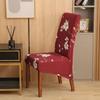 Stretchable Printed Chair Covers Set for Home Office Dustproof Elastic Slipcovers for Dining Chairs