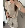 Korean Casual Hollow Out Women's Loose Short Sleeve Top