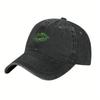 St Patricks Day Lips Print Washed Baseball Cap Vintage Casual Adjustable Cotton Hat Unisex