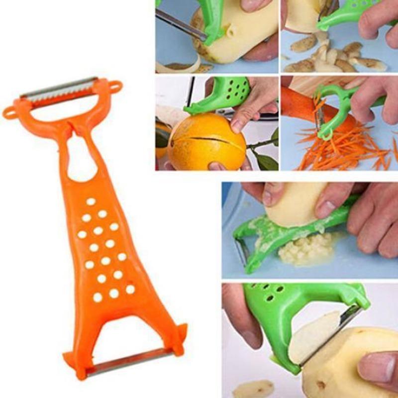 Two Blades Vegetable Fruit Peeler Stainless Steel Julienne Cutter Kitchen Tool