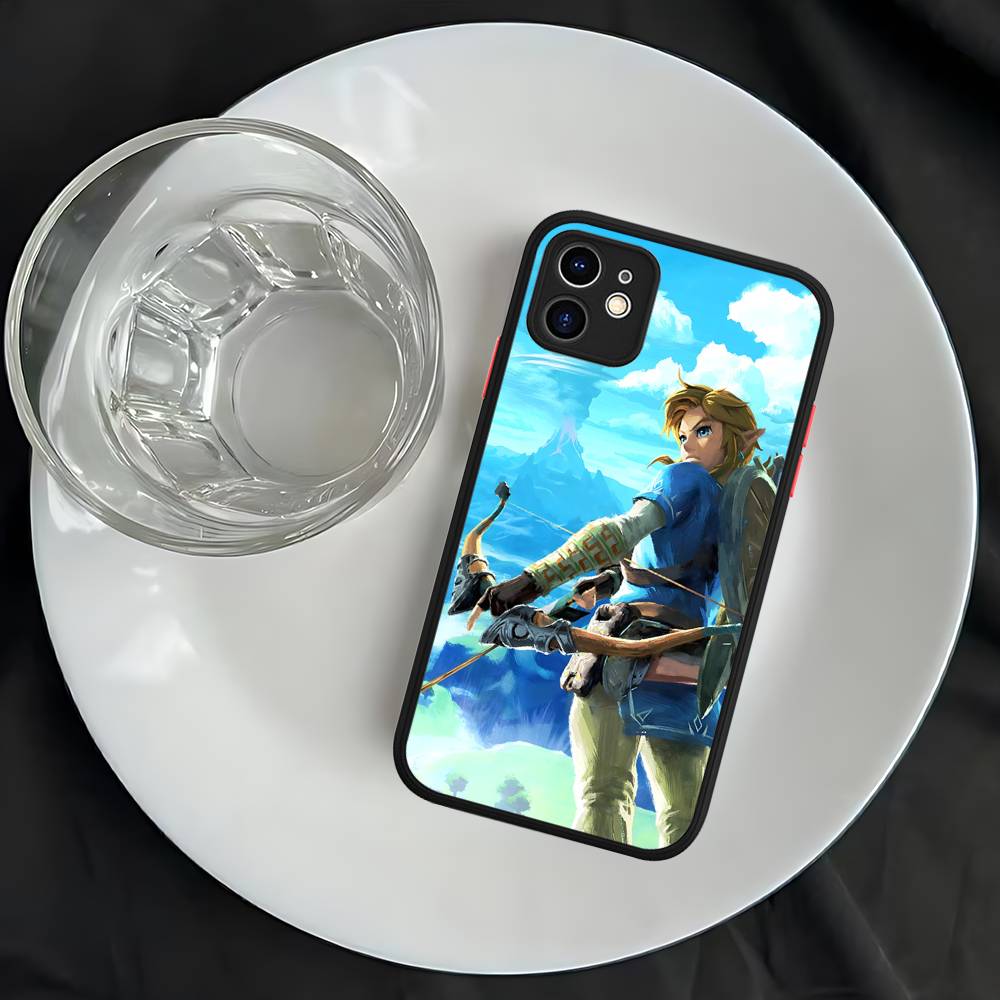 Hot Game The Legend Of Zeldas Silicone Matte Phone Case For Iphone 13 14 15 16 Pro Max 11 12 X Xs Max Soft Cover