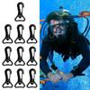 10Pcs Diving Bag Hook Clip 25MM Rotating Hook Clips Diving Gear for Outdoor Camping Equipment 25MM Rotating Hook Buckles