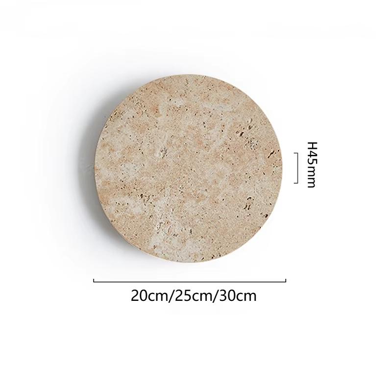 

Luma Wabi-Sabi Yellow Travertine Wall Light, Natural Stone LED Wall Sconce Lamp for Bedroom Bedside, Aisle, Stair Home Deocr Cold Light 6000K